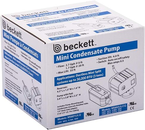 MS602ULCQ 230V مضخة إزالة المكثفات الأوتوماتيكية الصغيرة Splt in Kuwait