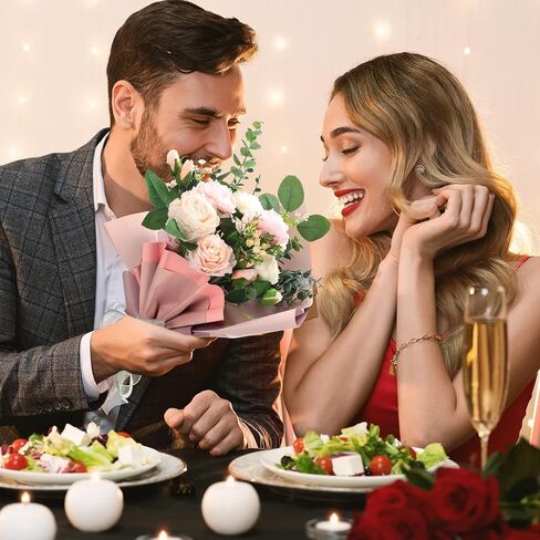 Fainne Flower Wrapping Paper Floral Bouquet Wrapping Paper Florist Supplies Waterproof Double Sided Color Packaging Paper for Mother's Day Wedding Bouquet Wrap Supplies(50 Pcs) in Saudi Arabia