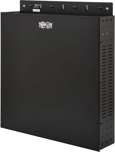 حاوية حامل حامل حائط عمودية من Tripp Lite SmartRack 2U، ملف تعريف منخفض 5 بوصات من الحائط، عمق المعدات 19 بوصة، جوانب ذات فتحات تهوية توفر تدفق هواء مجاني، أدوات التركيب متضمنة، ضمان لمدة 5 سنوات (SRWO2UBRKT) in Kuwait
