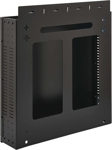 حاوية حامل حامل حائط عمودية من Tripp Lite SmartRack 2U، ملف تعريف منخفض 5 بوصات من الحائط، عمق المعدات 19 بوصة، جوانب ذات فتحات تهوية توفر تدفق هواء مجاني، أدوات التركيب متضمنة، ضمان لمدة 5 سنوات (SRWO2UBRKT) in Kuwait