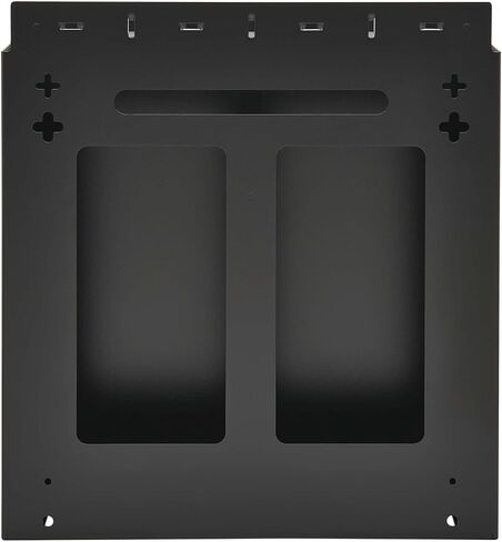حاوية حامل حامل حائط عمودية من Tripp Lite SmartRack 2U، ملف تعريف منخفض 5 بوصات من الحائط، عمق المعدات 19 بوصة، جوانب ذات فتحات تهوية توفر تدفق هواء مجاني، أدوات التركيب متضمنة، ضمان لمدة 5 سنوات (SRWO2UBRKT) in Kuwait