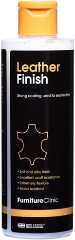 Leather Finish Gloss | Seals and Protects Leather | Suitable for Leather Sofas, Car Interiors, Handbags | Flexible Lacquer That Prevents Scratches and Scuffs | Gloss Finish (250 ml / 8.5 oz) in Saudi Arabia