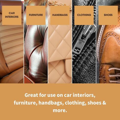 Leather Finish Gloss | Seals and Protects Leather | Suitable for Leather Sofas, Car Interiors, Handbags | Flexible Lacquer That Prevents Scratches and Scuffs | Gloss Finish (250 ml / 8.5 oz) in Saudi Arabia