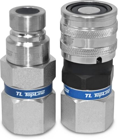 TL99 1/2 BSP (الأنابيب القياسية البريطانية) خيط ذو وجه مسطح قطع سريع مجموعة قارنة التوصيل الهيدروليكي Bobcat Skid Steer، 1/2 ISO 16028 in Saudi Arabia