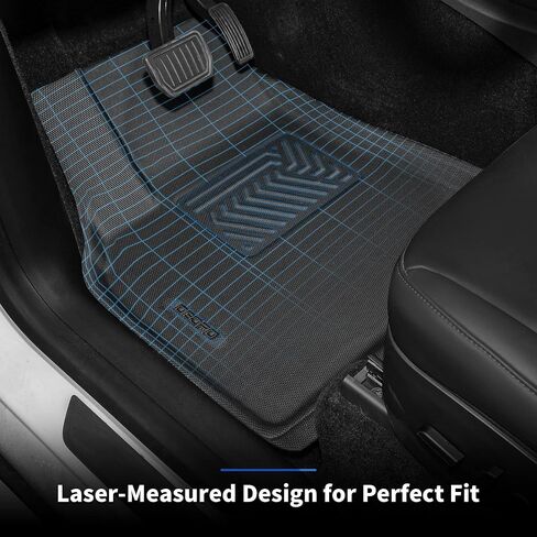 OEDRO Floor Mats Fit for 2023-2024 Chevy Colorado Crew Cab/GMC Canyon Crew Cab, All-Weathe Car Floor Liners Accessories Includes 1st and 2nd Row, Black in Saudi Arabia