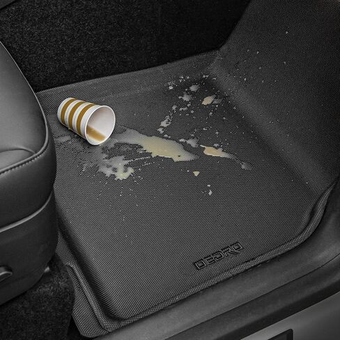 OEDRO Floor Mats Fit for 2023-2024 Chevy Colorado Crew Cab/GMC Canyon Crew Cab, All-Weathe Car Floor Liners Accessories Includes 1st and 2nd Row, Black in Saudi Arabia