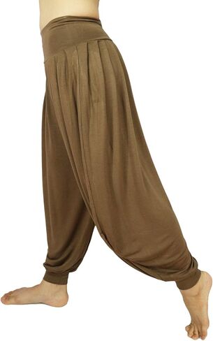 بنطال نسائي من Lovely Creations مزود بثنيات حريم علاء الدين بخصر مطاطي فضفاض in Kuwait