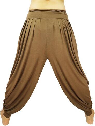 بنطال نسائي من Lovely Creations مزود بثنيات حريم علاء الدين بخصر مطاطي فضفاض in Kuwait