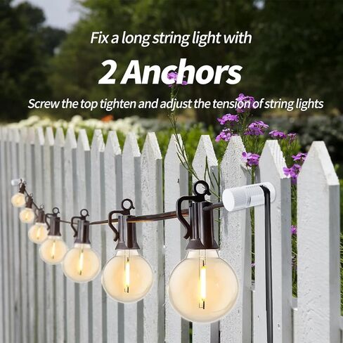 Updated Version 6 Pack Ceiling Hooks, White Aluminum Ceiling Hooks for Hanging Lights, Outdoor Light Clips Super Load, Modern Light Hook, String Light Hooks for Backyard, Fence, Deck in Saudi Arabia