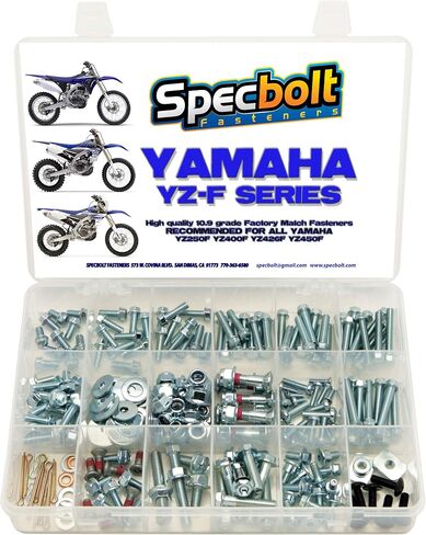 250 قطعة Specbolt Bolt Kit لـ Yamaha YZF250 YZF400 YZF426 YZF450 OEM المواصفات مطابقة الأجهزة السحابات لاستعادة الصيانة YZF 250 400 426 450 YZ250F YZ400F YZ426F YZ450F in Saudi Arabia