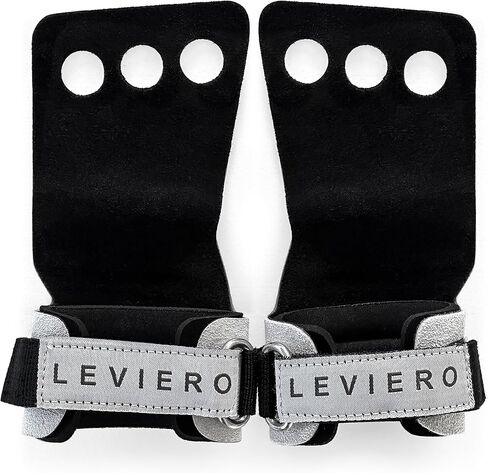 مقابض الجمباز من ليفيرو وديز ذات 3 فتحات، مقابض للجمباز، مقابض جلدية ناعمة متعددة الأغراض للتدريب المتقاطع، عمليات السحب، رفع الأثقال، جرس كيتل بيل، التمرين، مقابض WOD للبالغين in Kuwait