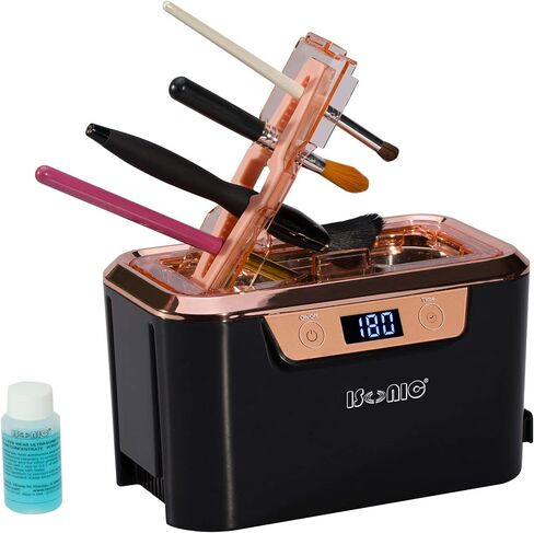 iSonic DS310C Miniaturized Commercial Ultrasonic Cleaner With Makeup Brush Holder For Cosmetic Tools, Air Brushes, Jewelry, Eyeglasses, 110V 55W in Saudi Arabia
