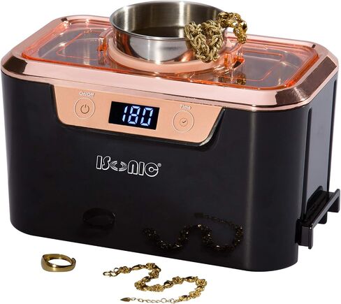 iSonic DS310C Miniaturized Commercial Ultrasonic Cleaner With Makeup Brush Holder For Cosmetic Tools, Air Brushes, Jewelry, Eyeglasses, 110V 55W in Saudi Arabia