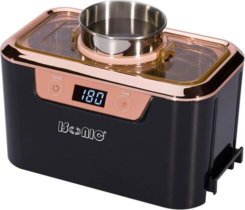 iSonic DS310C Miniaturized Commercial Ultrasonic Cleaner With Makeup Brush Holder For Cosmetic Tools, Air Brushes, Jewelry, Eyeglasses, 110V 55W in Saudi Arabia