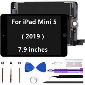 for iPad mini 5 LCD Screen Replacement 2019 A2126 A2124 A2133 7.9" 5th Gen Display Touch Digitizer Assembly (Black+Tools) in Kuwait