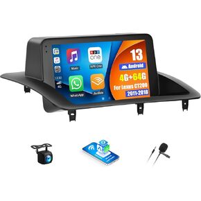 4G + 64G ستيريو سيارة أندرويد لكزس CT200 2011 2012 2013 2014 2015 2016 2017 2018 مع Carplay اللاسلكي Android Auto 9 بوصة تعمل باللمس رئيس وحدة استبدال الكاميرا الاحتياطية WiFi GPS RDS Bluetooth in Kuwait