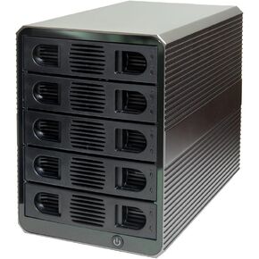 5 Bay USB 3.2 Type-C 10Gbps Daisy-Chain Hard Drive Enclosure DAS, Support 120TB (5X 24TB) 2.5" & 3.5" SATA HDD/SSD in Saudi Arabia