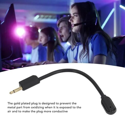 ميكروفون ألعاب بديل من Yoidesu لجهاز BlackShark V2 / V2 Pro، قابس مطلي بالذهب 3.5 ملم لسماعات الألعاب، ميكروفون متعدد الاتجاهات قابل للفصل لإلغاء الضوضاء in Saudi Arabia