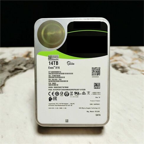 1pc 14TB HDD X16 ST14000NM001G 14T SATA 6Gb/s 7200RPM 256MB Cache 3.5Inch Enterprise Server PC Hard Disk Drive in Saudi Arabia