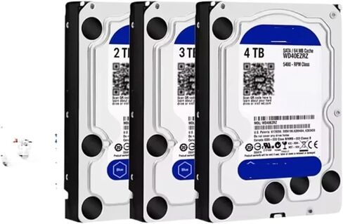 1 قطعة قرص صلب أزرق 1 تيرابايت 2 تيرابايت 3 تيرابايت 4 تيرابايت 3.5 بوصة SATA III 64 ميجابايت HD لمراقبة الكمبيوتر المكتبي (WD Blue 3 تيرابايت) in Saudi Arabia