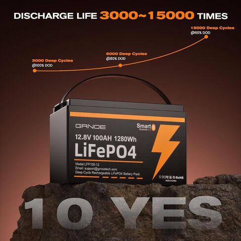 48V100AH LiFePO4 Lithium Battery, 48V Lithium Battery Buiilt-in 100A BMS，4000+Deep Cycle，LCD Monitor & Mobile APP,Perfect for RV, Trolling Motors, Marine, Solar System and Off Grid Living in Saudi Arabia