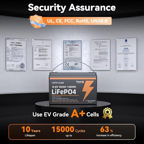 48V100AH LiFePO4 Lithium Battery, 48V Lithium Battery Buiilt-in 100A BMS，4000+Deep Cycle，LCD Monitor & Mobile APP,Perfect for RV, Trolling Motors, Marine, Solar System and Off Grid Living in Saudi Arabia