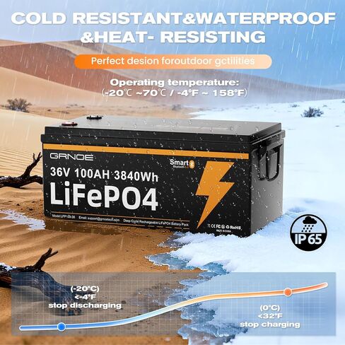 بطارية ليثيوم 48V100AH ​​LiFePO4، بطارية ليثيوم 48 فولت مدمجة 100 أمبير BMS، 4000+ دورة عميقة، شاشة LCD وتطبيق للهاتف المحمول، مثالية للمركبات الترفيهية ومحركات التصيد والبحرية والنظام الشمسي والمعيشة خارج الشبكة in Kuwait