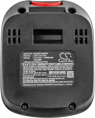 WOLWES Battery Replacement for Bosch P/N: 2 607 336 039, 2 607 336 040, 2 607 336 208, 2607335040, PSB 18 LI-2 Ergonomic, PSB 18 LI-2H, PSB18LI-2, PSB18LI-2H, PSM 18 LI in Saudi Arabia