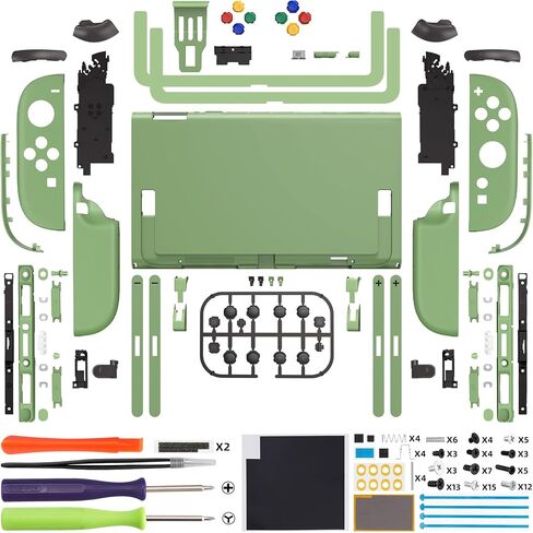 أزرار غلاف بديلة من eXtremeRate DIY لجهاز Nintendo Switch 2، مجموعة كاملة من وحدة التحكم في اللوحة الخلفية مع زر لوحدة التحكم المحمولة Switch2 و Joycon 2 - إصدار فاخر - أزهار الكرز الوردي in Kuwait