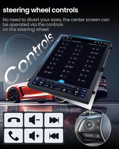 راديو السيارة لسيارة Ford Explorer 2011–2019 - وحدة رأس Android مقاس 12.1 بوصة (8 + 128 جيجا) مع CarPlay اللاسلكي وAndroid Auto، 5G WiFi، نظام تحديد المواقع العالمي (GPS)، DSP، RDS، Bluetooth، صوت Hi-Fi، دعم الكاميرا الاحتياطية in Saudi Arabia