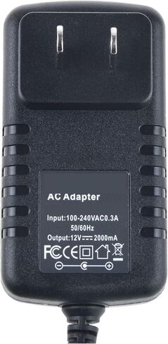 12V 2A 24W Power Supply Adapter, AC DC Switching Adapter (Input 100-240V, Output 12Volt 2Amp 2000mA), DC 12V 4.0mm x 1.7mm Barrel Plug in Saudi Arabia