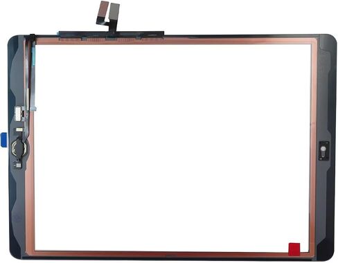 White 10.2'' Digitizer Glass with Home Button Replacement for iPad 7th 8th Gen, Capacitive Touchscreen, Scratch-Resistant by YTXXDEUS in Saudi Arabia