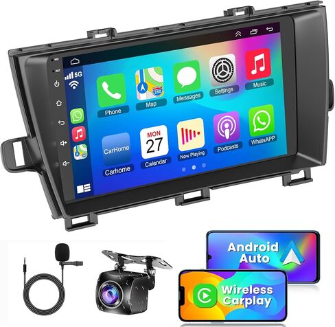 Android 12 Car Radio for Camry 2006-2011, 9 Inch Head Unit Car Stereo with IPS HD Touch Screen, Wireless CarPlay, Android Auto, GPS, WiFi, Backup Camera, SWC, Bluetooth 5.2, 2+32GB Toyota Camry Radio in Saudi Arabia