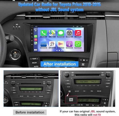 Android 12 Car Radio for Camry 2006-2011, 9 Inch Head Unit Car Stereo with IPS HD Touch Screen, Wireless CarPlay, Android Auto, GPS, WiFi, Backup Camera, SWC, Bluetooth 5.2, 2+32GB Toyota Camry Radio in Saudi Arabia