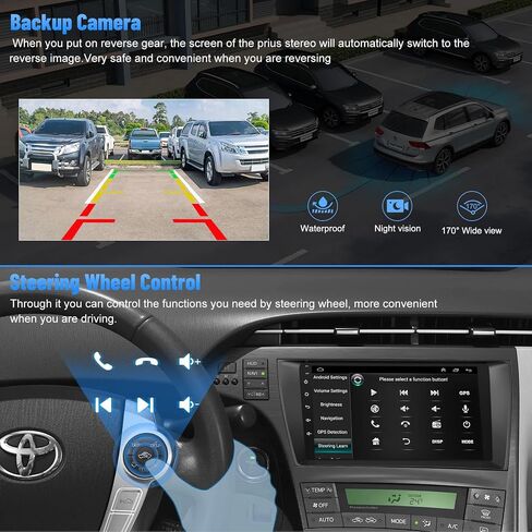 Android 12 Car Radio for Camry 2006-2011, 9 Inch Head Unit Car Stereo with IPS HD Touch Screen, Wireless CarPlay, Android Auto, GPS, WiFi, Backup Camera, SWC, Bluetooth 5.2, 2+32GB Toyota Camry Radio in Saudi Arabia
