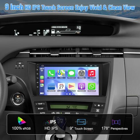 Android 12 Car Radio for Camry 2006-2011, 9 Inch Head Unit Car Stereo with IPS HD Touch Screen, Wireless CarPlay, Android Auto, GPS, WiFi, Backup Camera, SWC, Bluetooth 5.2, 2+32GB Toyota Camry Radio in Saudi Arabia