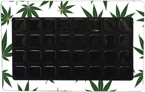 MightySkins Skin Compatible with Elgato Stream Deck XL - Pot Leaves Green | Protective, Durable, and Unique Vinyl Decal wrap Cover | Easy to Apply, Remove, and Change Styles | Made in The USA in Saudi Arabia