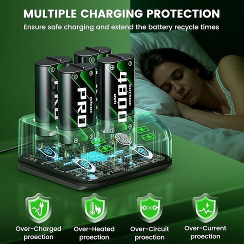 for Xbox Battery Pack Rechargeable Compatible with Xbox Series X/S and Xbox One Controllers,4x4800mWh Battery Charger Station with Extended USB C Cable & LED Light in Saudi Arabia