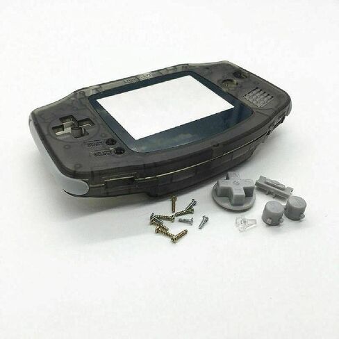 DAGIJIRD حافظة إصلاح شفافة لوحدة التحكم باللون الأسود الشفاف مزودة بزر إغلاق كامل لجهاز Gameboy Advance in Saudi Arabia