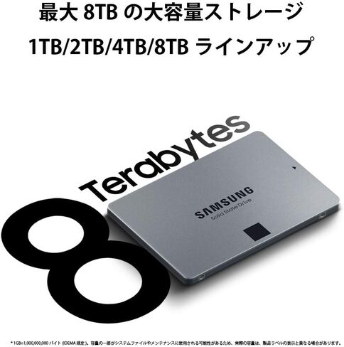 سامسونج 870 QVO 8 تيرابايت ساتا 2.5 بوصة SSD داخلي MZ-77Q8T0B/EC in Kuwait