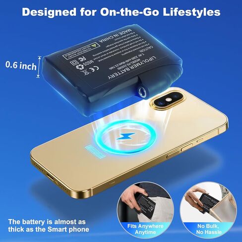 Rechargeable Li-Polymer Battery Pack 7.4V 2200mAh/3200mAh for Battery Heated Gloves Mittens Liners, Heated Socks Heated Back Brace in Kuwait