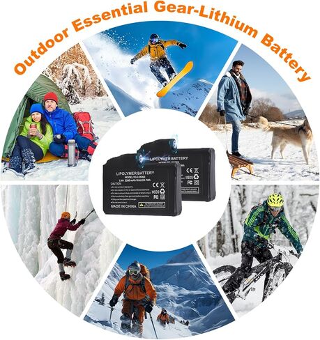 Rechargeable Li-Polymer Battery Pack 7.4V 2200mAh/3200mAh for Battery Heated Gloves Mittens Liners, Heated Socks Heated Back Brace in Kuwait