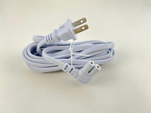 سلك طاقة تيار متردد على شكل حرف L أبيض بطول 10 أقدام من OMNIHIL متوافق مع سلك توصيل الطاقة Pfaff 1040,1171,7500,7510,7530,7550,7560,7570,1475,6230 in Kuwait