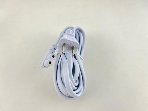 سلك طاقة تيار متردد على شكل حرف L أبيض بطول 10 أقدام من OMNIHIL متوافق مع سلك توصيل الطاقة Pfaff 1040,1171,7500,7510,7530,7550,7560,7570,1475,6230 in Kuwait