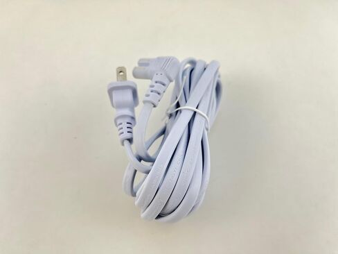 سلك طاقة تيار متردد على شكل حرف L أبيض بطول 10 أقدام من OMNIHIL متوافق مع سلك توصيل الطاقة Pfaff 1040,1171,7500,7510,7530,7550,7560,7570,1475,6230 in Kuwait