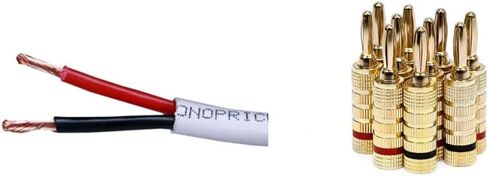 Monoprice 102816 50-Feet 12AWG CL2 Rated 2-Conductor Loud Speaker Cable in Kuwait
