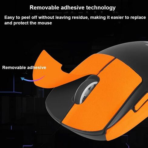 شريط تزلج بشريط لاصق من Mouse Stiker لـ GPW4 لـ Logitech G PRO X Superlight 2 Dex جلد سحلية للفأرة اللاسلكية، ملصق متين مصنوع يدويًا وممتص للعرق، يعزز الراحة والتحكم (Full C) in Saudi Arabia
