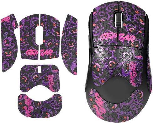 شريط تزلج بشريط لاصق من Mouse Stiker لـ GPW4 لـ Logitech G PRO X Superlight 2 Dex جلد سحلية للفأرة اللاسلكية، ملصق متين مصنوع يدويًا وممتص للعرق، يعزز الراحة والتحكم (Full C) in Saudi Arabia