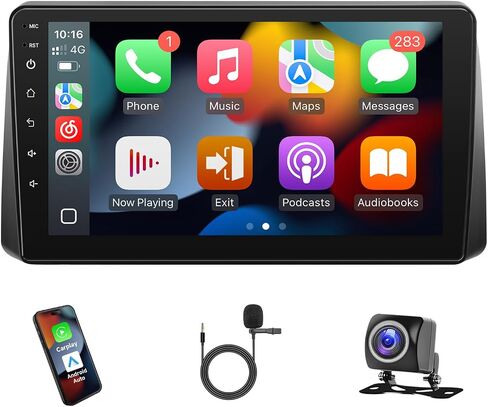 راديو ستيريو للسيارة Android لسيارة Dodge Grand Caravan 2011-2020، Chrysler Town and Country 2011-2016، Grand Voyager 2011-2015 Wireless CarPlay Android Auto، شاشة لمس 9 بوصة/GPS/بلوتوث/FM/WiFi/كاميرا احتياطية in Kuwait