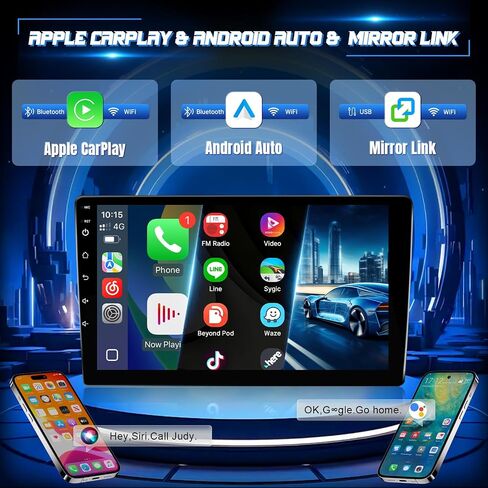 راديو ستيريو للسيارة Android لسيارة Dodge Grand Caravan 2011-2020، Chrysler Town and Country 2011-2016، Grand Voyager 2011-2015 Wireless CarPlay Android Auto، شاشة لمس 9 بوصة/GPS/بلوتوث/FM/WiFi/كاميرا احتياطية in Kuwait